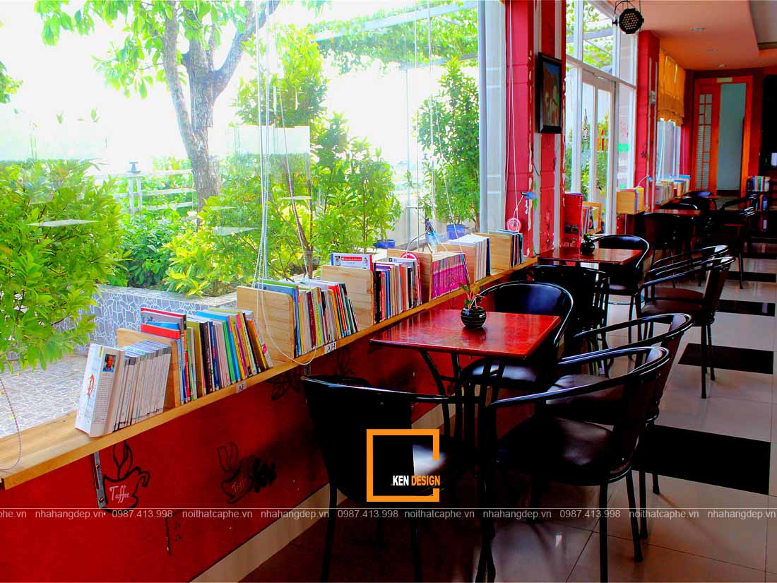  thiết kế quán cafe sách